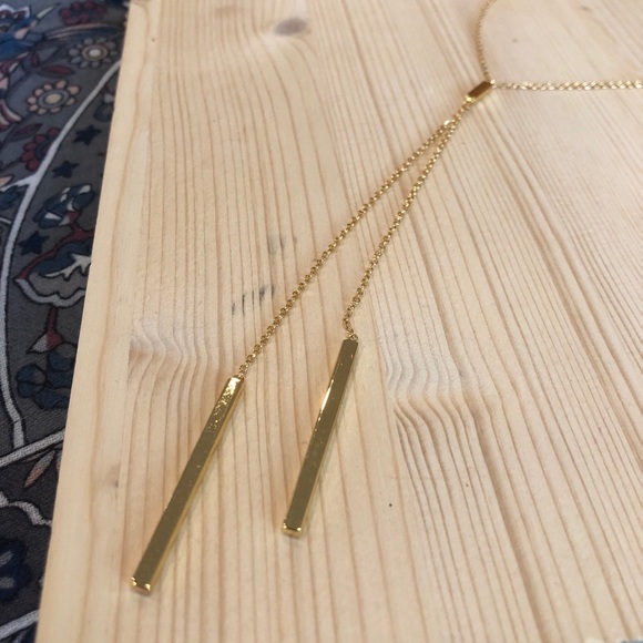 Gorjana 18k gold plated Audriana Lariat necklace - Picture 2 of 3